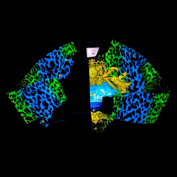 Brand New Versace H&M Jacket complete w/ original velvet hanger & garment bag. - Picture 3 of 8